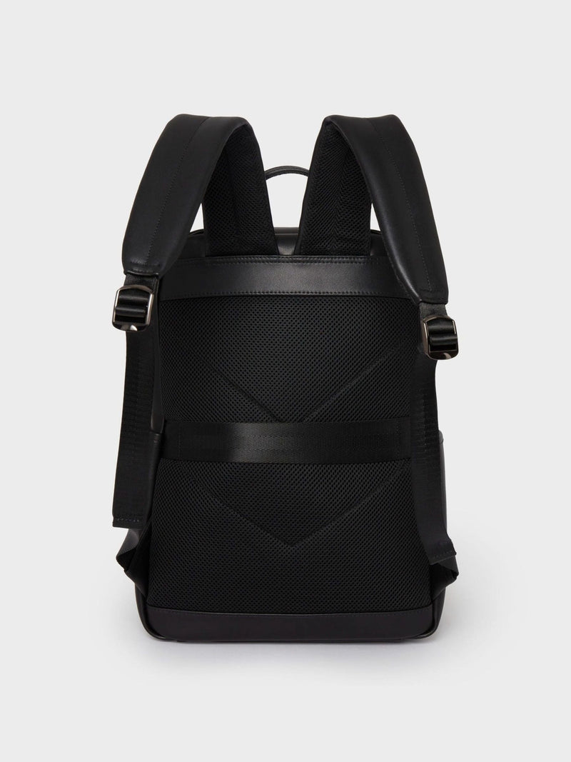 Osprey London Hudson black leather backpack, imported from the UK
