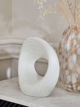 Next White Pleated Ornament Home Decor 22.5cm x 10cm x 20cm- Buy online at McGrocer