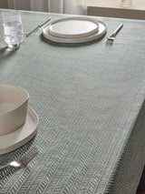 Next Charcoal Grey Chevron Wipe Clean Fabric Tablecloth- Buy online at McGrocer