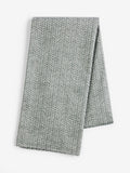 Charcoal grey chevron wipe clean tablecloth - British product