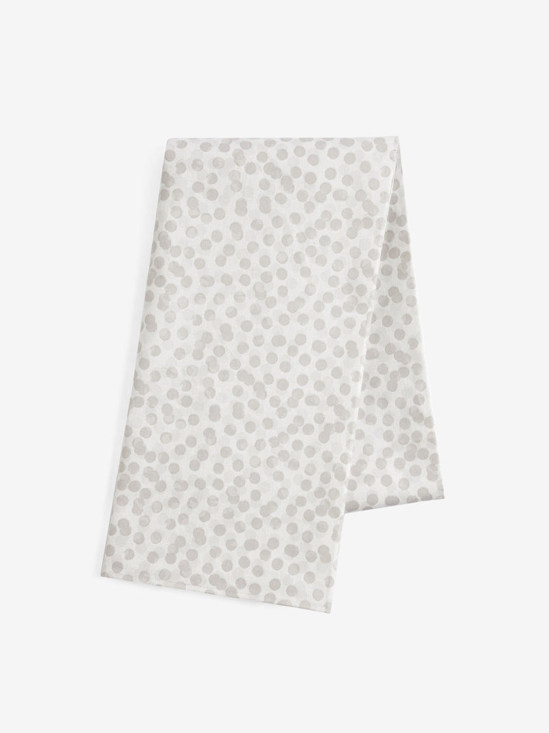 Grey spot wipe clean tablecloth, UK version