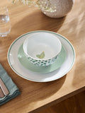 Sage green chicken dinner set 12 piece (British brand)