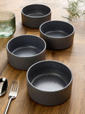 Stamford charcoal grey cereal bowls set of 4 (British brand)