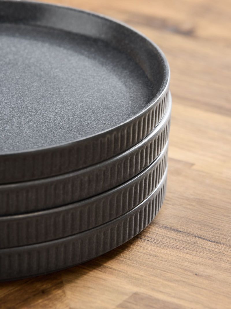Stamford charcoal grey side plates set of 4 (British brand)