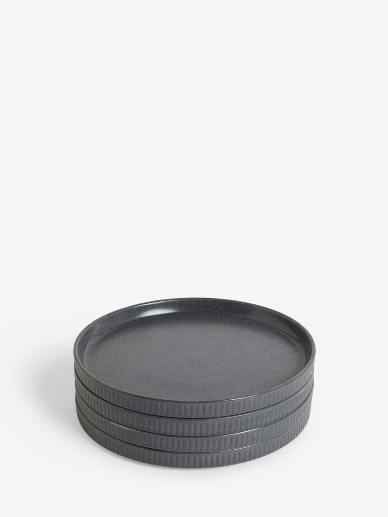 Stamford charcoal grey side plates set of 4 (British brand)