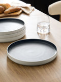 Otis black dinner plates set of 4, imported from the UK