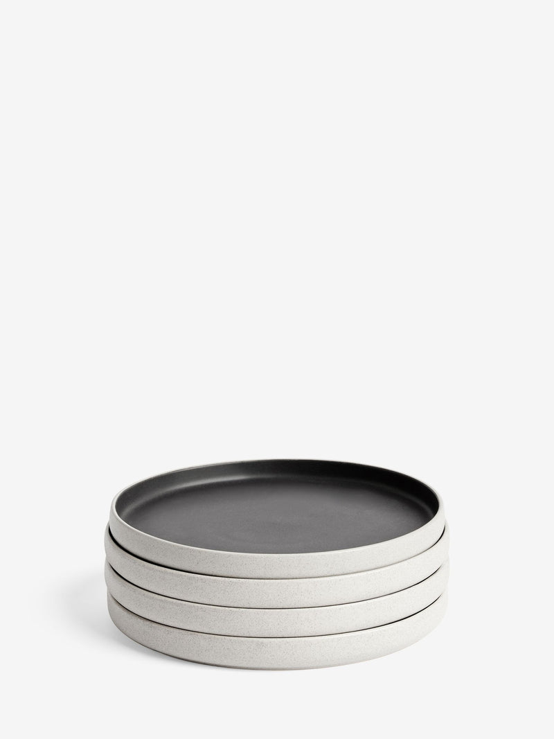 Otis black dinner plates set of 4, imported from the UK