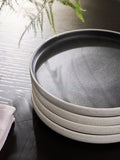 Otis black side plates set of 4 stoneware (British brand)