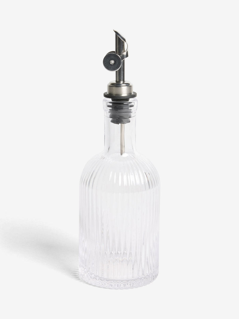 Clear Hollis Glass Oil Bottle