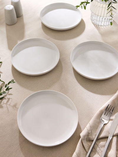 Next White Moderna Side Plates Porcelain Set of 4- Buy online at McGrocer