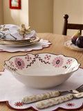 Nina Campbell pink primrose pasta bowls set of 4 - British product