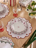 Nina Campbell pink primrose pasta bowls set of 4 - British product