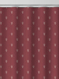 Emily Bond Wild Thyme burgundy red curtains, imported from the UK