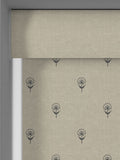 Emily Bond Charcoal Grey Wild Thyme roller blind - British product