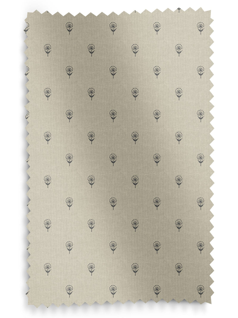 Emily Bond Charcoal Grey Wild Thyme roller blind - British product