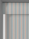 Emily Bond blue Cornish Stripe roller blind (British brand)