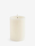 Ivory Large LED Pillar Candle 15cm, UK version