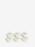 Set of 6 white LED unscented tea lights (British brand)