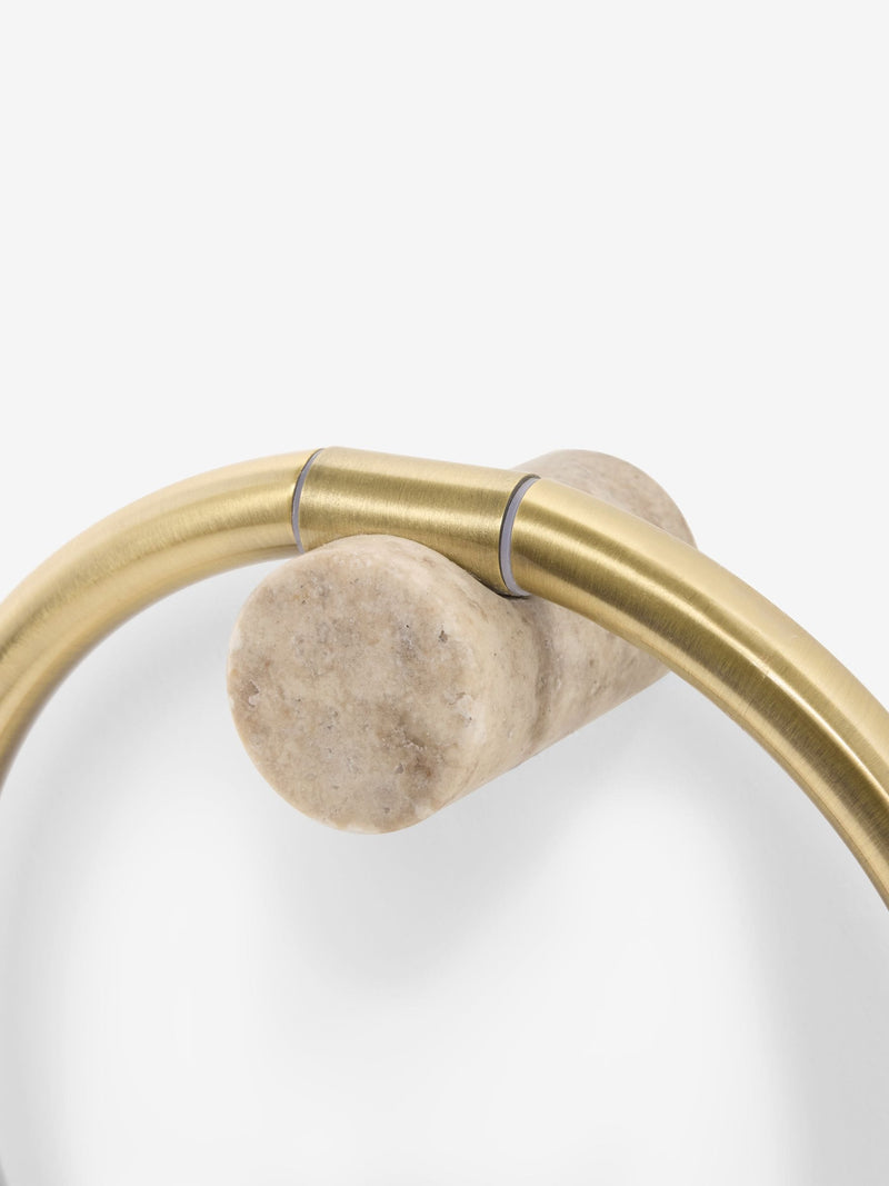 N. Premium gold marble large towel ring (British brand)
