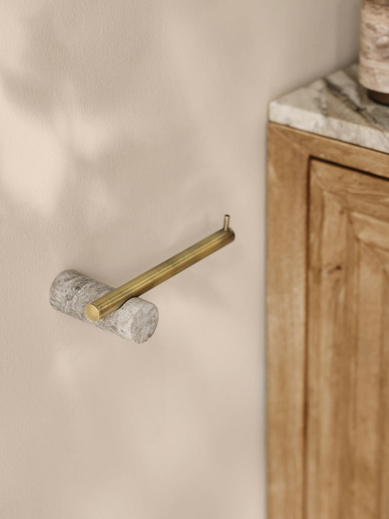 N. Premium gold marble toilet roll holder - British product