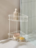 White Small Free-Standing Corner Caddy