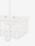 White hanging shower caddy (British brand)
