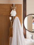 Hamish Highland cow over-door hook for bathroom, 18x9x8.5cm, imported from the UK