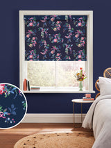 Next Cath Kidston Navy Blue Ribbon Roses Made to Measure Roller Blind- Buy online at McGrocer