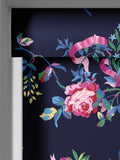 Cath Kidston navy blue Ribbon Roses roller blind (British brand)