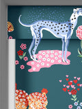 Cath Kidston teal blue puppy fields made to measure roller blind - British product