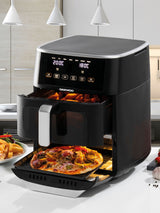 Next Daewoo Black Space-Saving Split Drawer Air Fryer 11L- Buy online at McGrocer