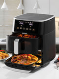 Daewoo black space-saving split drawer air fryer 11L, UK version