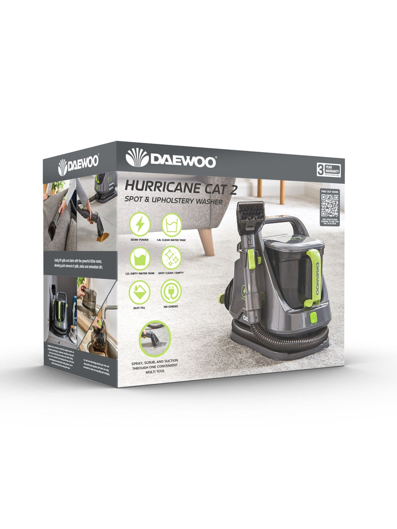 Daewoo Green Hurricane carpet upholstery spot washer 14L - British product