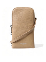 Next Dolce & Gabbana Leather Cross-Body Phone Bag in Beige- Buy online at McGrocer