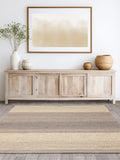 Asiatic Rugs grey and natural jute rug (British brand)