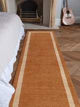 Next Asiatic Rugs Orange Albi Border Runner Rug 68cm x 240cm- Buy online at McGrocer