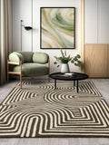 Asiatic Rugs Green Reef Curve wool rug - British product