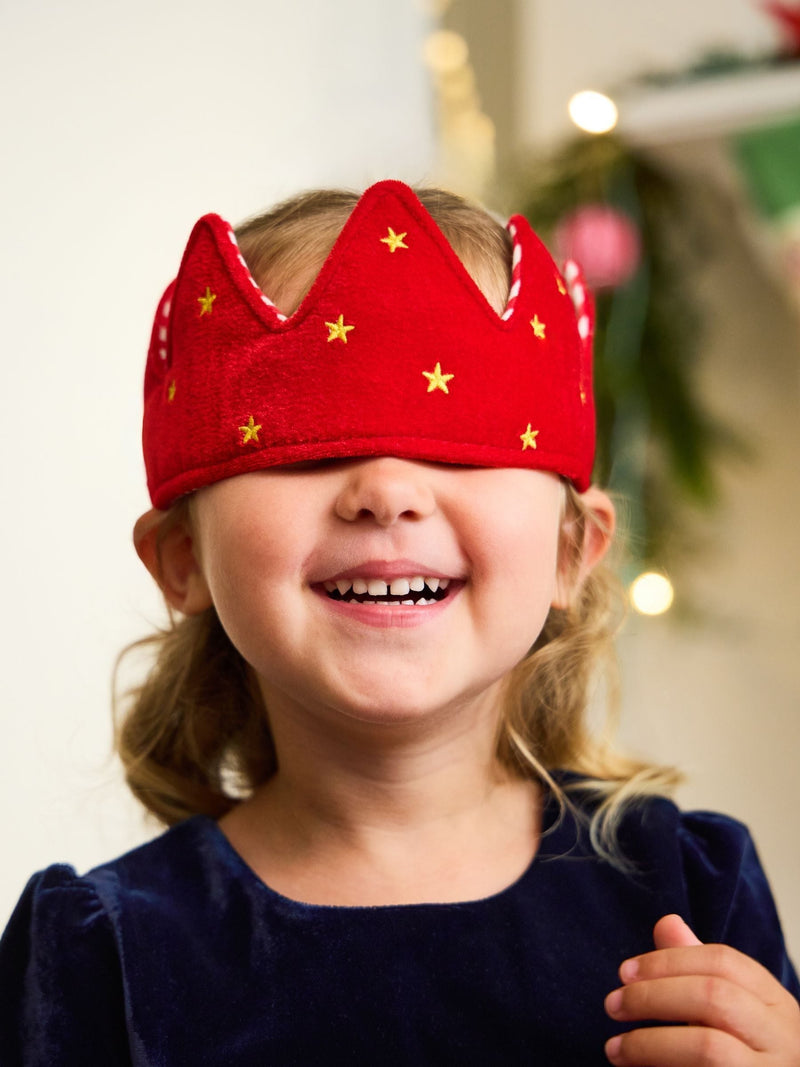 Jojo Maman Bébé red velvet Christmas crown - British product