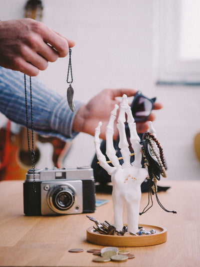 Next Suck UK White Skeleton Hand Jewellery Tidy- Buy online at McGrocer
