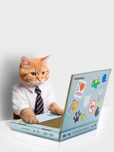 Next Suck UK Grey Cat Scratch Laptop Pet Toy- Buy online at McGrocer
