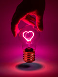 Suck UK pink cordless heart lightbulb (British brand)