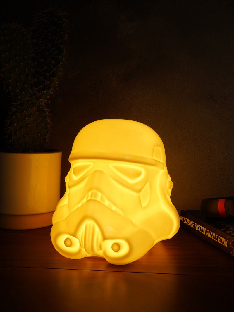 Suck UK ceramic stormtrooper helmet lamp with LED light - British product