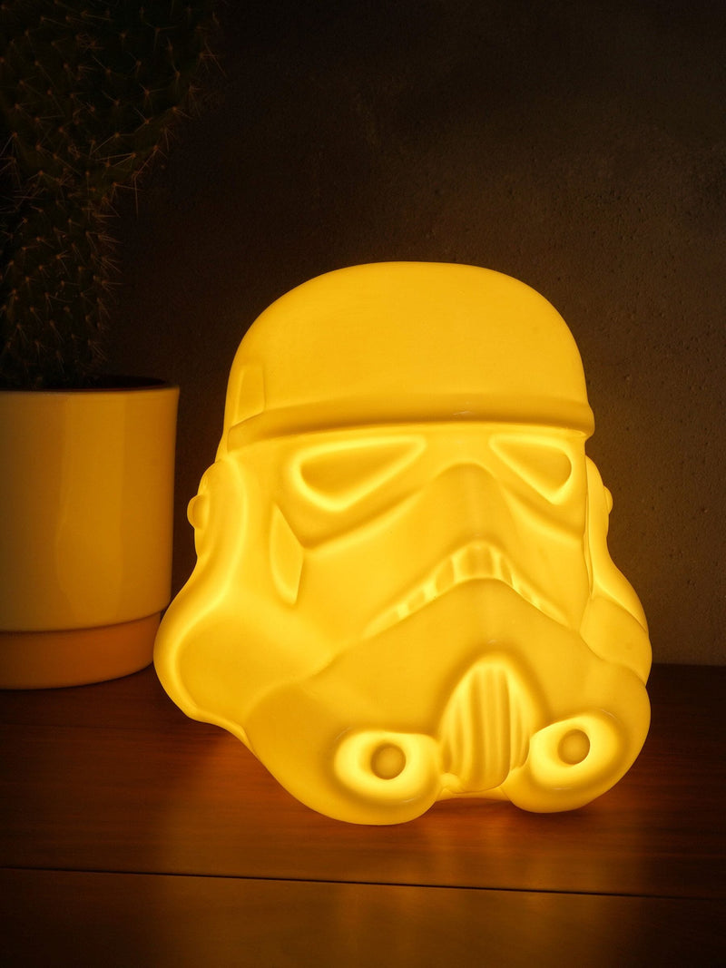 Suck UK ceramic stormtrooper helmet lamp with LED light - British product