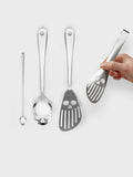 Suck UK Silver Skull spatula and spoon kitchen utensil set (British brand)
