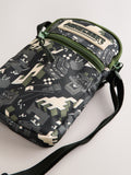 Minecraft cross-body phone bag adjustable strap front zip pocket, imported from the UK