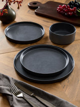 Next Stamford Charcoal Grey Stoneware Dinner Set 12-Piece- Buy online at McGrocer