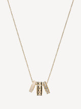 Next COACH Black Enamel C Chain Rondell Necklace- Buy online at McGrocer