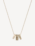 COACH Black Enamel C Chain Rondell Necklace - British product