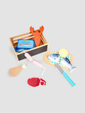 JoJo Maman Bébé wooden seafood play set (British brand)