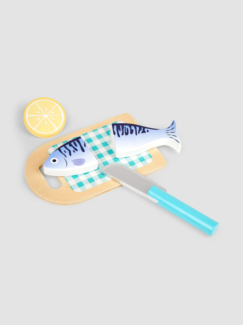 JoJo Maman Bébé wooden seafood play set (British brand)